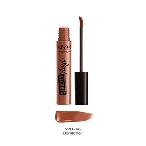 NYX STRICTLY VINYL lip gloss shade SVLG 06 BOMBSHELL makeup